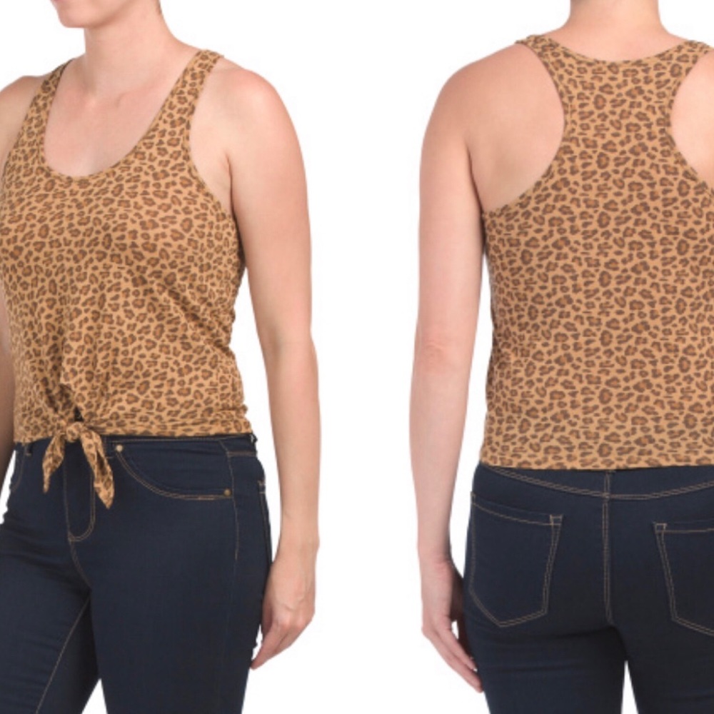 High waisted tie tank